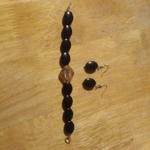 Hand made bracelet and earing set